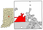 Hamilton County Indiana Incorporated and Unincorporated areas Westfield Highlighted 1882700